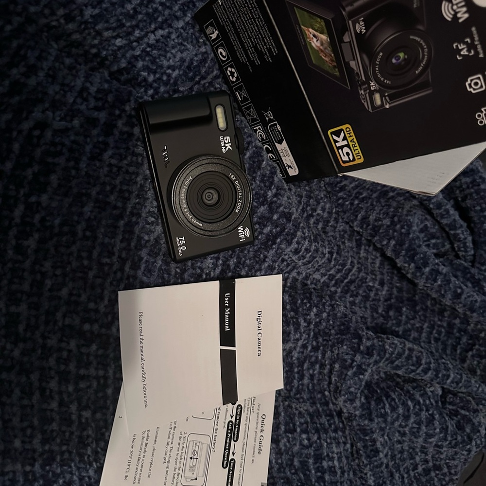 5K Ultra HD Digital Camera - Black